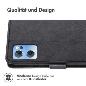 iMoshion Luxuriöse Klapphülle für das Oppo Find X5 Lite 5G - Schwarz