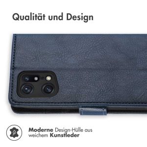 iMoshion Luxuriöse Klapphülle für das Oppo Find X5 Pro 5G - Dunkelblau