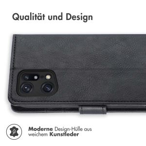 iMoshion Luxuriöse Klapphülle für das Oppo Find X5 Pro 5G - Schwarz