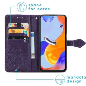 iMoshion Mandala Klapphülle für das Xiaomi Redmi Note 11 Pro - Violett