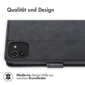 iMoshion Luxuriöse Klapphülle Schwarz für das Samsung Galaxy A03