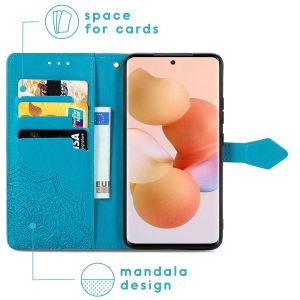 iMoshion Mandala Klapphülle für das Xiaomi 12 / 12X - Türkis