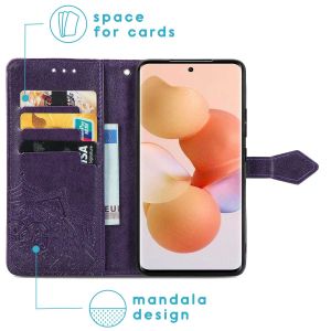 iMoshion Mandala Klapphülle für das Xiaomi 12 / 12X - Violett