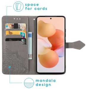 iMoshion Mandala Klapphülle für das Xiaomi 12 / 12X - Grau