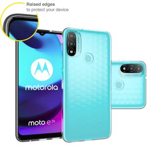 Accezz TPU Clear Cover Transparent für das Motorola Moto E20