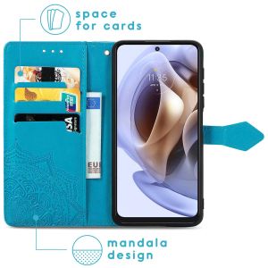 iMoshion Mandala Klapphülle für das Motorola Moto G31 / G41 - Türkis