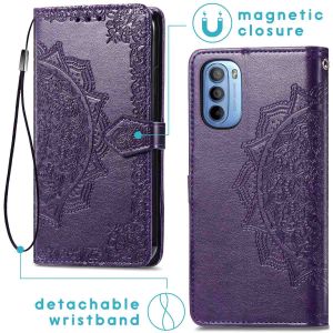 iMoshion Mandala Klapphülle für das Motorola Moto G31 / G41 - Violett