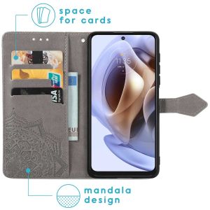 iMoshion Mandala Klapphülle für das Motorola Moto G31 / G41 - Grau