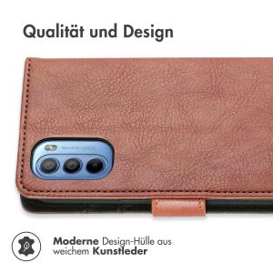 iMoshion Luxuriöse Klapphülle für das Motorola Moto G31 / G41 - Braun