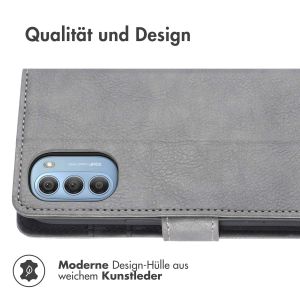 iMoshion Luxuriöse Klapphülle für das Motorola Moto G51 - Grau