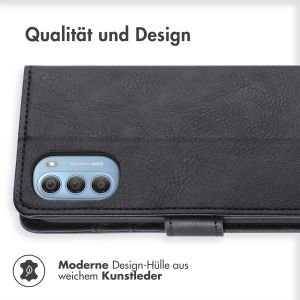 iMoshion Luxuriöse Klapphülle für das Motorola Moto G51 - Schwarz
