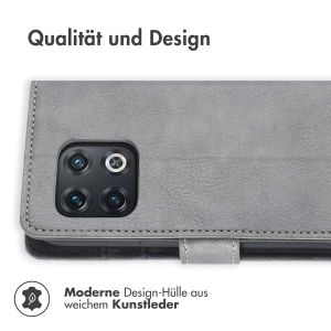 iMoshion Luxuriöse Klapphülle für das OnePlus 10 Pro - Grau