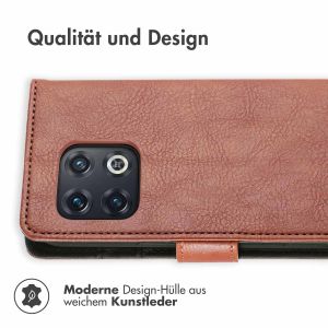 iMoshion Luxuriöse Klapphülle für das OnePlus 10 Pro - Braun