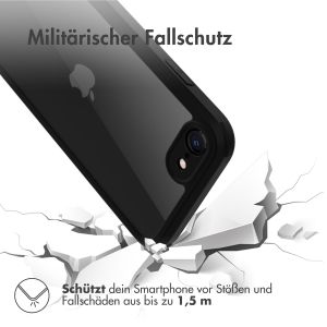 Accezz ﻿360° Rundumschutzhülle für das iPhone SE (2022 / 2020) / 8 / 7 - Schwarz