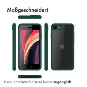 Accezz ﻿360° Rundumschutzhülle für das iPhone SE (2022 / 2020) / 8 / 7 - Grün