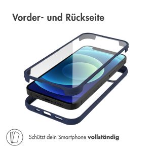 Accezz ﻿360° Rundumschutzhülle für das iPhone 12 (Pro) - Blau