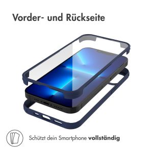 Accezz ﻿360° Rundumschutzhülle für das iPhone 13 Mini - Blau