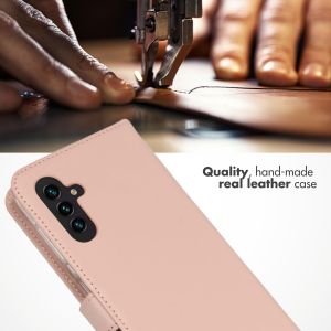 Selencia Echtleder Klapphülle für das Samsung Galaxy A13 (5G) / A04s - Dusty Pink