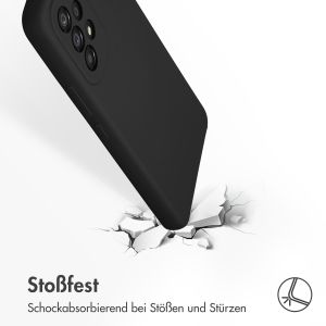 Accezz Liquid Silikoncase für das Samsung Galaxy A53 - Schwarz