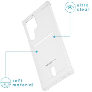 iMoshion Soft Case Back Cover mit Kartenfach für das Samsung Galaxy S22 Ultra - Transparent