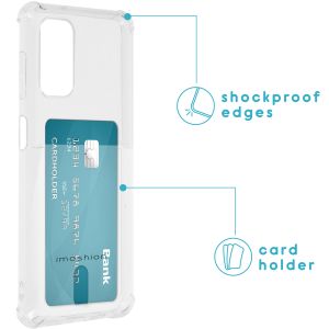 iMoshion Soft Case Back Cover mit Kartenfach für das Samsung Galaxy A13 (5G) / A04s - Transparent