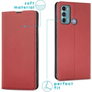 iMoshion Slim Folio Klapphülle für das Motorola Moto G60 - Rot