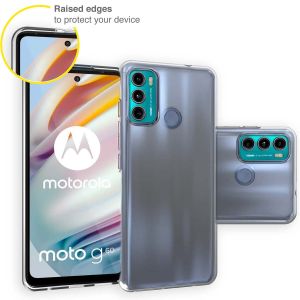 Accezz TPU Clear Cover für das Motorola Moto G60 - Transparent