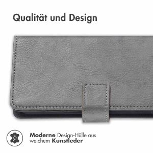iMoshion Luxuriöse Klapphülle für das Motorola Moto G60 - Grau