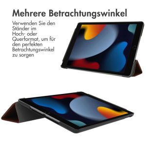 iMoshion Trifold Klapphülle für das iPad 10.2 (2019 / 2020 / 2021) - Braun