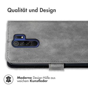 iMoshion Luxuriöse Klapphülle für das Xiaomi Redmi 9 - Grau