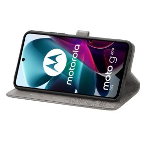 iMoshion Mandala Klapphülle für das Motorola Moto G200 - Grau
