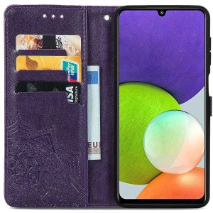 iMoshion Mandala Klapphülle für das Samsung Galaxy M22 / A22 (4G) - Violett