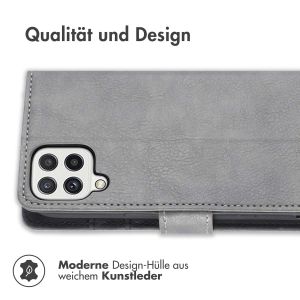 iMoshion Luxuriöse Klapphülle für das Samsung Galaxy M22 / A22 (4G) - Grau
