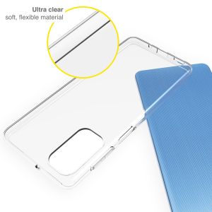 Accezz TPU Clear Cover für das Samsung Galaxy M52 - Transparent