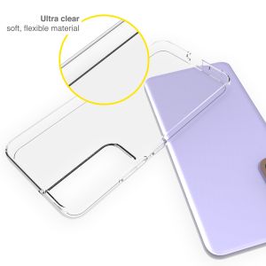 Accezz TPU Clear Cover für das Samsung Galaxy S22 - Transparent