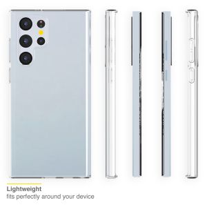 Accezz TPU Clear Cover für das Samsung Galaxy S22 Ultra - Transparent
