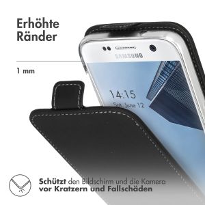 Accezz Schwarzer Flip Case für das Samsung Galaxy S7