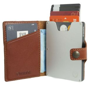 Valenta Card Case Wallet - Cognac Brown
