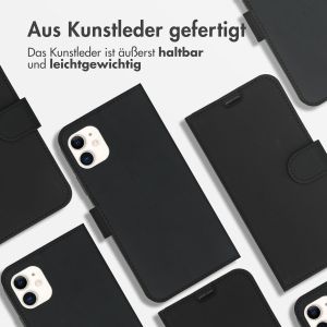 Accezz Wallet TPU Klapphülle Schwarz für das iPhone 11