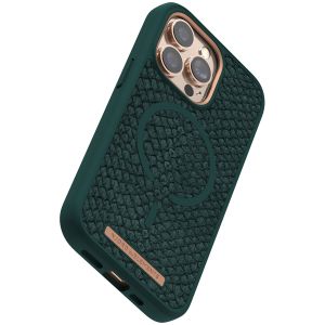 Njorð Collections Salmon Leather MagSafe Case für das iPhone 13 Pro - Dark Green