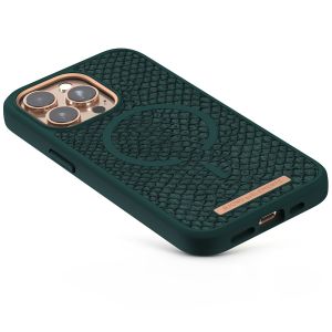 Njorð Collections Salmon Leather MagSafe Case für das iPhone 13 Pro - Dark Green