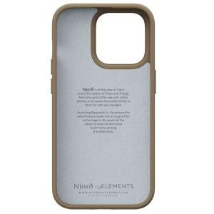Njorð Collections Wildleder Comfort+ Case für das iPhone 14 Pro - Camel