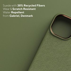 Njorð Collections Wildleder Comfort+ Case für das iPhone 14 Pro - Olive