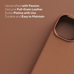 Njorð Collections Genuine Leather Case für das iPhone 14 Pro - Cognac