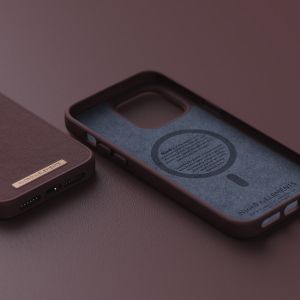Njorð Collections Genuine Leather MagSafe Case für das iPhone 14 Pro Max - Dark Brown