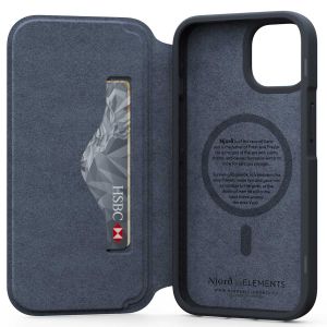 Njorð Collections Genuine Leather MagSafe Wallet Case für das iPhone 14 - Black