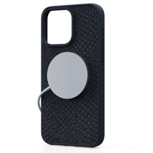Njorð Collections Salmon Leather MagSafe Case für das iPhone 15 Pro Max - Black