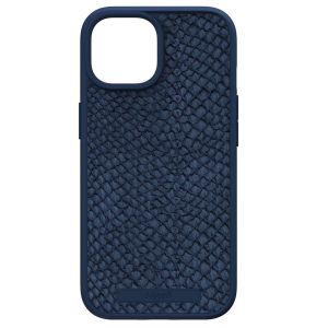 Njorð Collections Salmon Leather MagSafe Case für das iPhone 15 - Blue