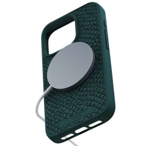 Njorð Collections Salmon Leather MagSafe Case für das iPhone 15 Pro - Green