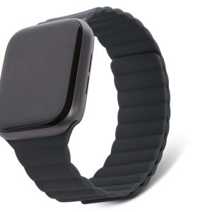 Decoded Silicone Magnetic Traction Strap Lite für Apple Watch Series 1-9 / SE - 38/40/41 mm - Charcoal